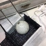 Chanel Diamond ball clutch