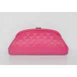 Chanel Caviar Skin Leather Quilting Clutch