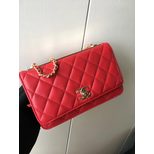 Chanel original lambskin leather WOC mini flap bag