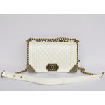 Chanel Quilting Leather Ley Boy Flap Bag