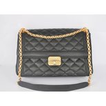 Chanel Black lamb skin leather flap bag