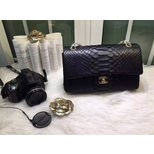 Chanel Real python leather flap bag