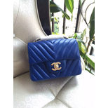 Chanel V quilting ORIGINAL lambskin leather mini flap bag