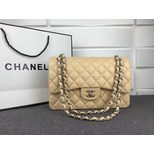 Chanel Original lambskin leather jumbo flap bag with silver chain