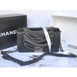 Chanel Original leather metal chain flap bag