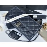 Chanel Dark blue original leather flap bag