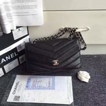 Chanel grained calfskin flap bag