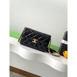 Chanel turn lock flap chain bag