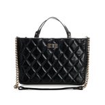 Chanel Quilting Leather Turn Lock Logo Handle Shoulder Bag