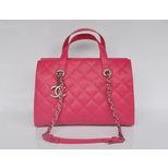 Chanel Fuchsia caviar leather handle bag