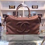 Chanel Imported deerskin leather handle bag