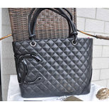 Chanel Quilting leather ties handle bag