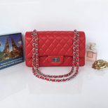 Chanel Red lamb skin leather reissue flap bag