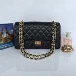 Chanel Black lamb skin leather reissue flap bag