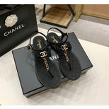 Chanel flip flop flat sandals