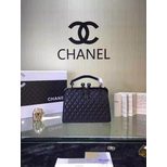 Chanel Quilting leather frame closure chain shoulder bag