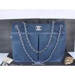 Chanel Blue nylon tote