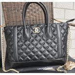 Chanel Quilting leather shopper tote bag