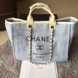 Chanel fabric tote