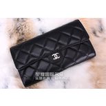 Chanel Quilting Wallet with Double C logo Interlock Detail