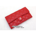 Chanel Quilting Wallet with Double C logo Interlock Detail