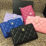 Chanel Lamb skin leather wallet