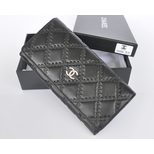 Chanel Hot stamp leather wallet