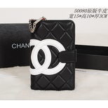 Chanel black lamb skin leather wallet