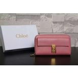 Chloe LONG ZIPPED WALLET DREW IN GRAINED CALFSKIN 