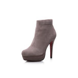 Christian Louboutin Suede leather platform pump ankle boots