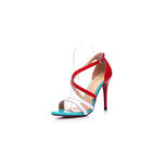 Christian Louboutin Multiple color leather stripe pump sandal