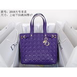 Dior Quilting lamb skin leather tote bag