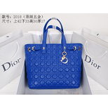 Dior Quilting lamb skin leather tote bag