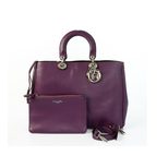 Dior Violet Leather Medium Diorissimo