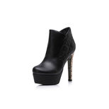 Dior Quilting leather platform pump short boots