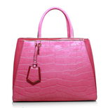 Fendi Pink Croco Leather Jours Elite It Bag