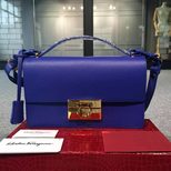 Ferragamo Gancio original leather flap bag