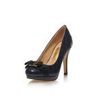 Ferragamo Dark blue quilting leather pump