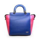 Givenchy Blue & Pink leather handle bag