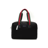 Gucci Black Fabric Travel Handle Bag