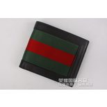 Gucci Bi-Fold Leather Wallet with web