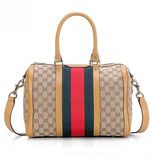 Gucci Vintage Web Medium Boston Bag