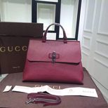 Gucci bamboo daily leather LARGE top handle bag