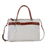 Gucci Tote Bag Cream with Light Coffee Leather