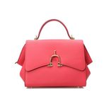 Hermes Fuschia Leather Flap Handle Bag