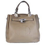 Hermes Gray LYCHEE LEATHER Kelly 32cm