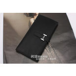 Hermes Bearn Wallet Goatskin Black