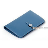 Hermes Dogon Combined Wallet Blue