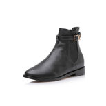 Louis Vuitton Leather buckle strap short boots