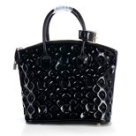 Louis Vuitton Fall Winter Black Patent Lockit Handle Bag